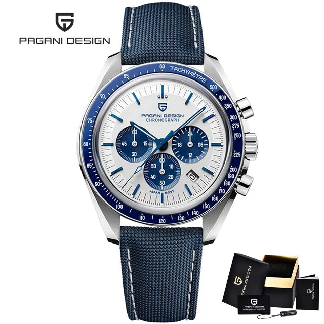 PAGANI DESIGN PD-1701 Men's Chronograph Quartz Watch – AR Sapphire Mirror
