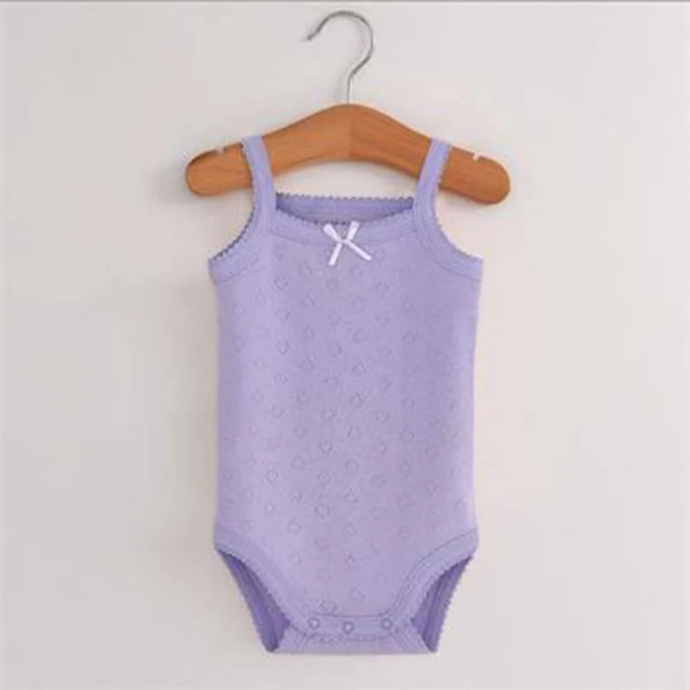 Baby Cotton Sleeveless Rompers - Stylish & Comfortable Organic Cotton Outfits for Your Little One
