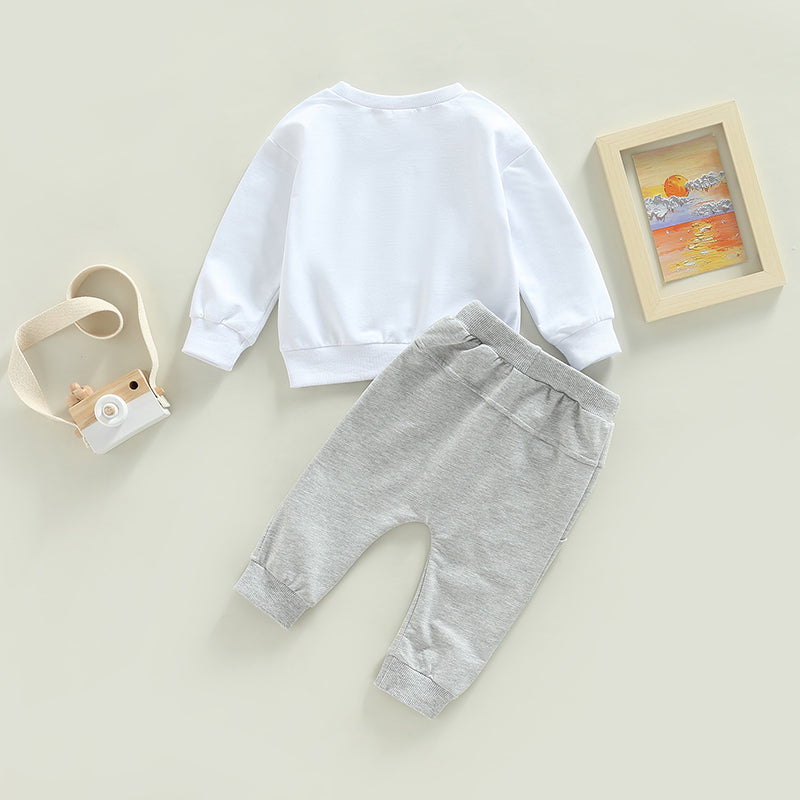 Toddler Boys Autumn Outfit Set - Stylish and Comfortable 2-Piece Set for Little Ones