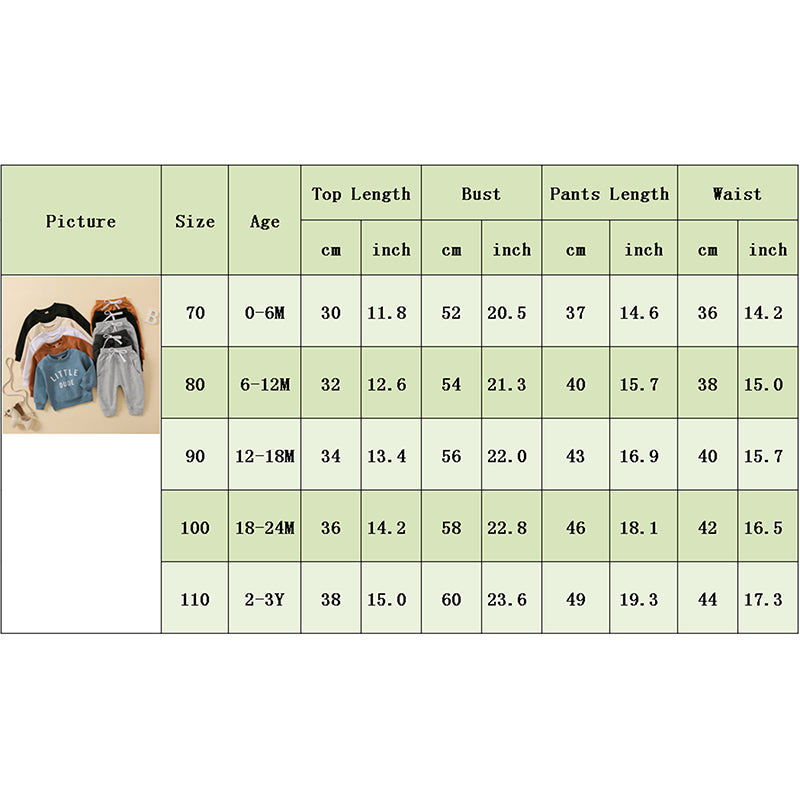 Toddler Boys Autumn Outfit Set - Stylish and Comfortable 2-Piece Set for Little Ones