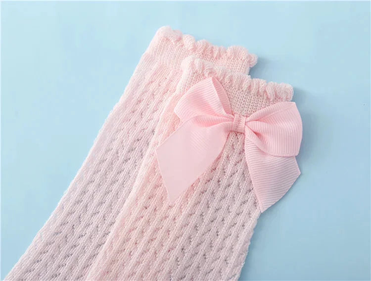 Charming Baby Girl Lace Knee Socks - Comfort and Style for Every Summer Adventure