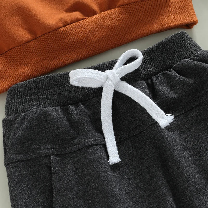 Toddler Boys Autumn Outfit Set - Stylish and Comfortable 2-Piece Set for Little Ones