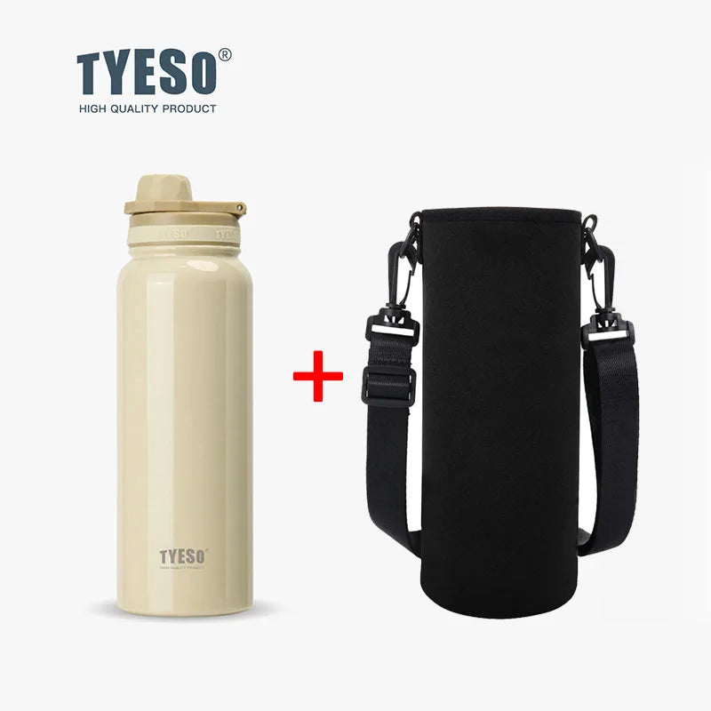 TYESO Insulated Thermos Bottle – Stainless Steel Vacuum Flask for Car, Sports & Travel