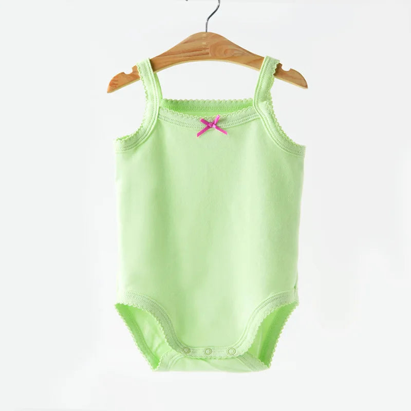 Baby Cotton Sleeveless Rompers - Stylish & Comfortable Organic Cotton Outfits for Your Little One