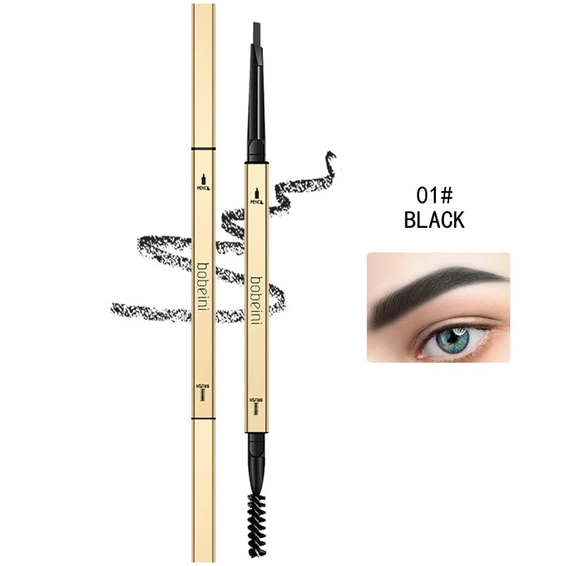 Dual-Ended Waterproof Eyebrow Pencil – Precision Brow Liner & Spoolie Brush