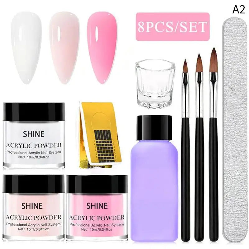 Acrylic Nail Starter Kit – Complete DIY Nail Extension Set for Beginners & Pros