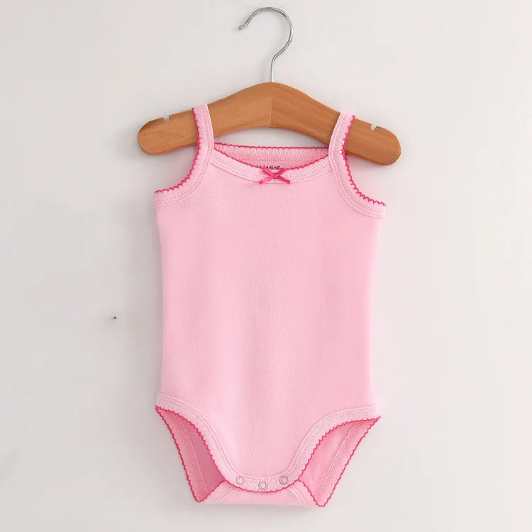 Baby Cotton Sleeveless Rompers - Stylish & Comfortable Organic Cotton Outfits for Your Little One