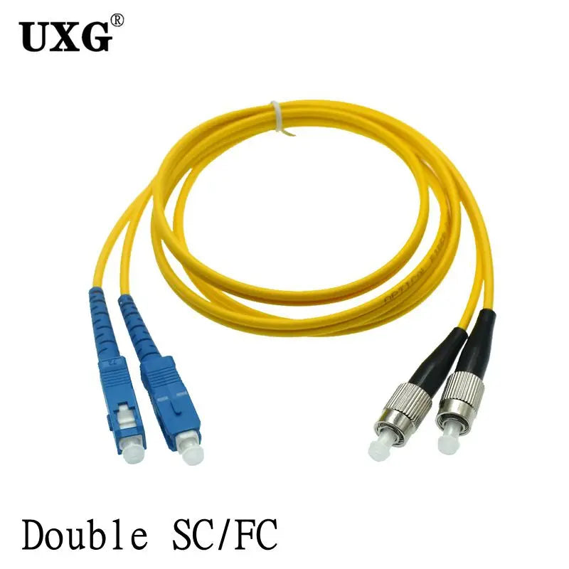 Single Mode Fiber Optic Patch Cable – SC LC ST FC UPC Dual Connector 40M–50M