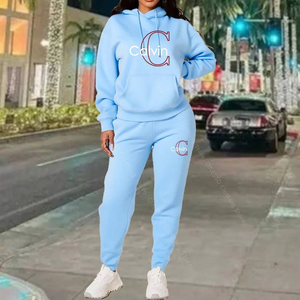 Women's Hoodie & Sweatpants Set – Loose Fit Loungewear Co-ord