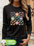 100 cotton  Women's T-shirt Slim Women T-shirt Long-sleeved for Female Thin White Tops Woman Tees Shirt