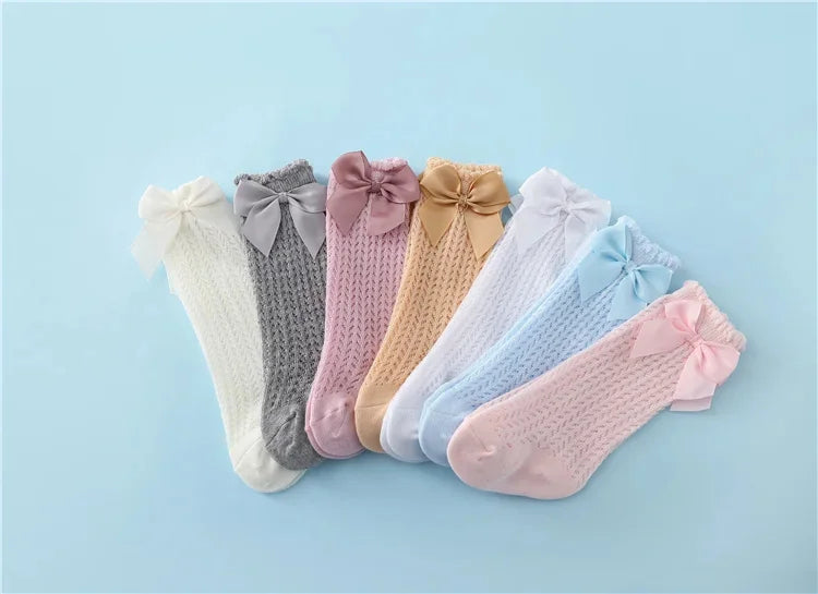 Charming Baby Girl Lace Knee Socks - Comfort and Style for Every Summer Adventure