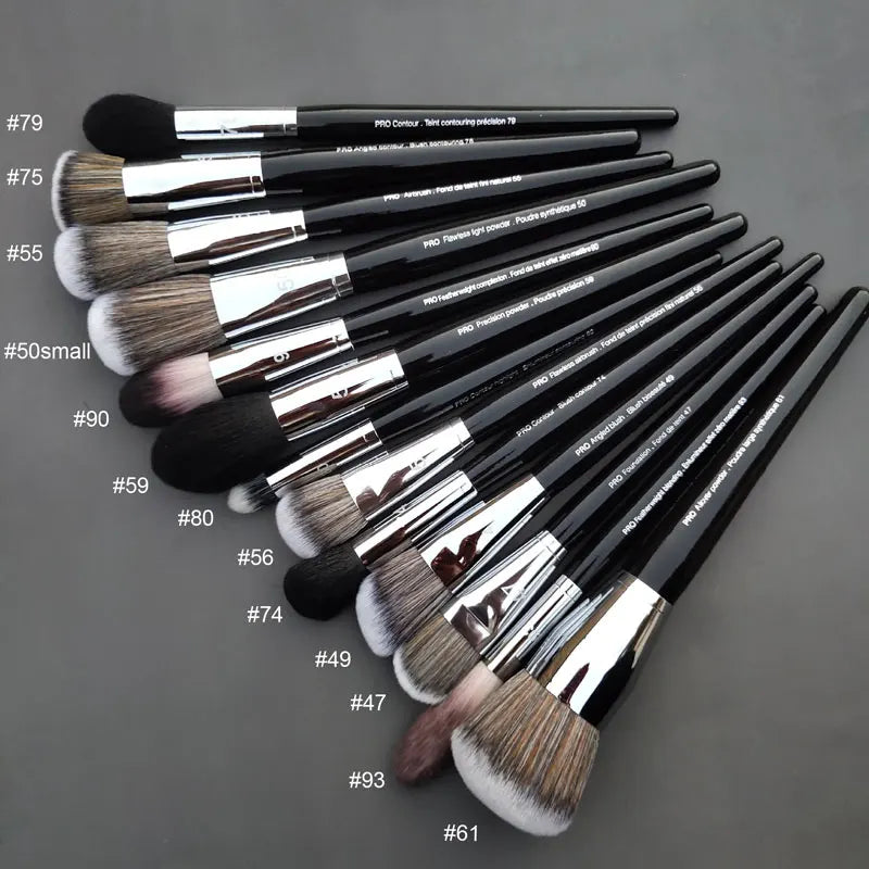 Foundation Brush Set – Flat, Blending & Kabuki Brushes for Flawless Coverage
