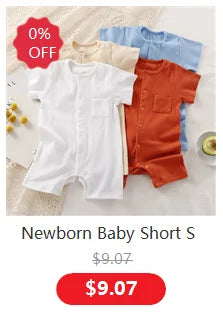 Baby Cotton Sleeveless Rompers - Stylish & Comfortable Organic Cotton Outfits for Your Little One