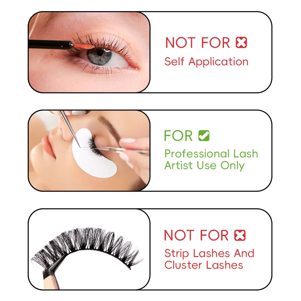 Fast-Drying Lash Extension Glue – Strong Hold Adhesive for Individual & Cluster Lashes