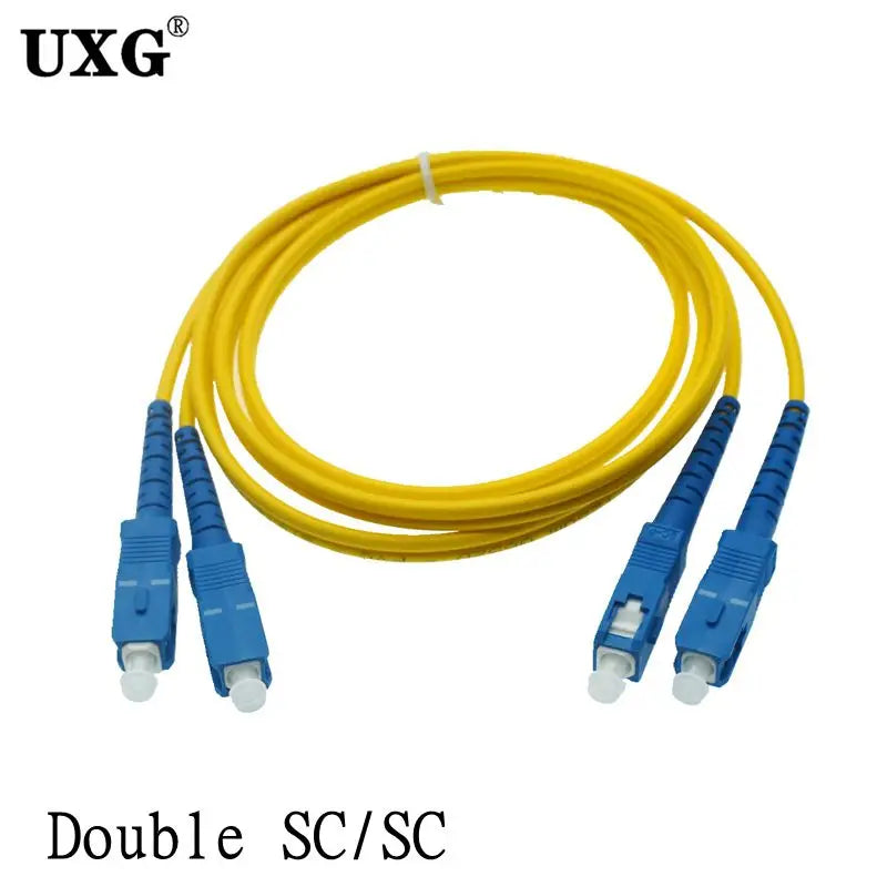 Single Mode Fiber Optic Patch Cable – SC LC ST FC UPC Dual Connector 40M–50M