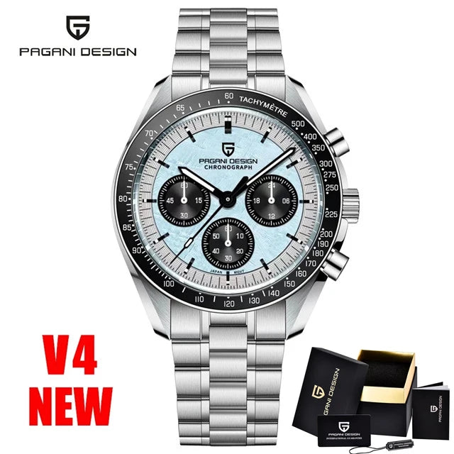 PAGANI DESIGN Men's Luxury Chronograph Quartz Watch – VK63 Movement