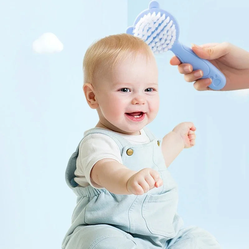 Gentle Baby Hair Removal Brush – The Ultimate Shampoo Brush for Newborns and Infants Aged 0-3 Years - Pretty & Polished