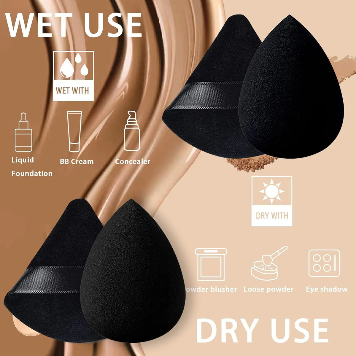 21-Piece Makeup Sponge Set
