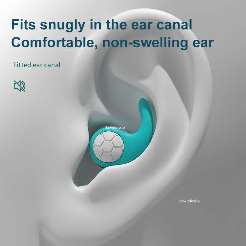 Silicone Noise Cancelling Earplugs – 3-Layer Waterproof Filter for Sleep & Swimming