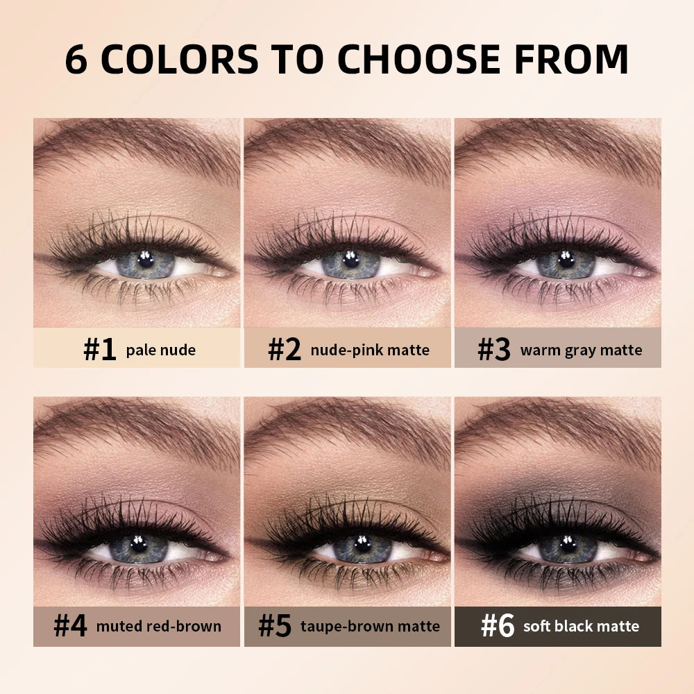 6-Color Matte Eyeshadow Palette