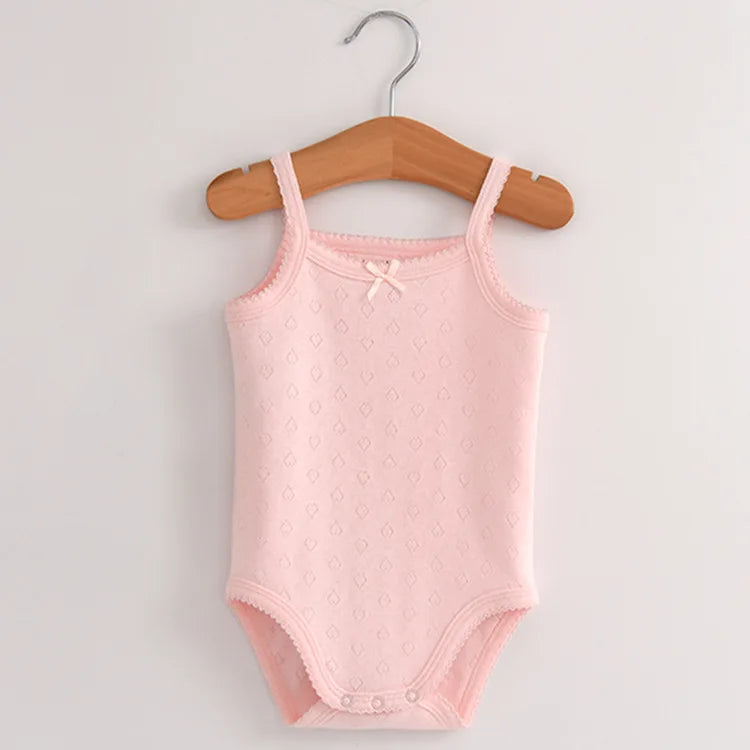Baby Cotton Sleeveless Rompers - Stylish & Comfortable Organic Cotton Outfits for Your Little One