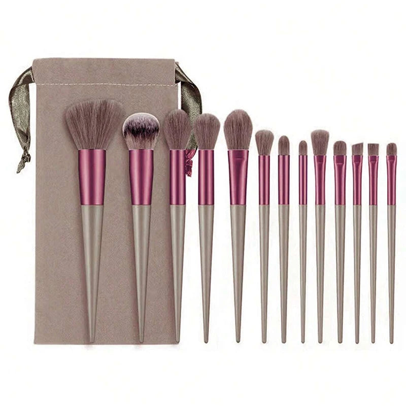 13-Piece Professional Makeup Brush Set – Full Face Collection