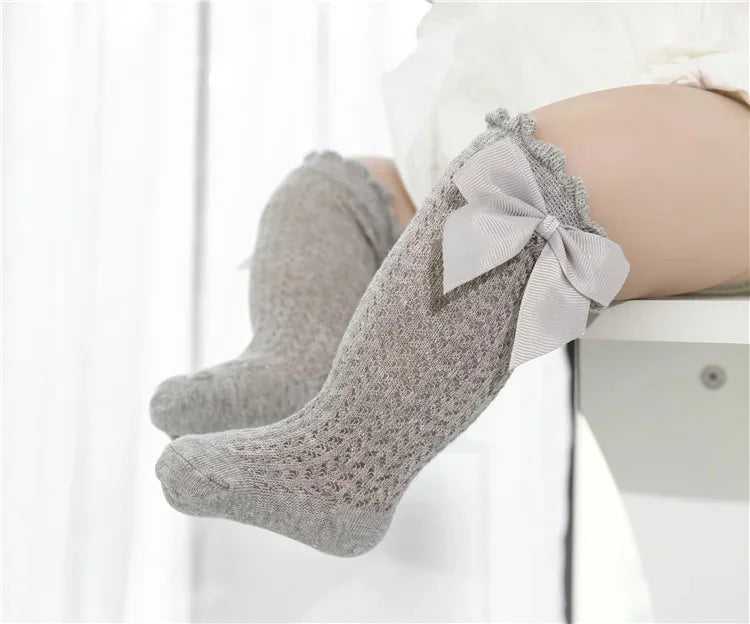 Charming Baby Girl Lace Knee Socks - Comfort and Style for Every Summer Adventure