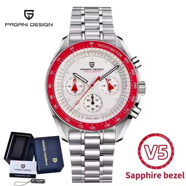 PAGANI DESIGN Men's Luxury Chronograph Quartz Watch – VK63 Movement