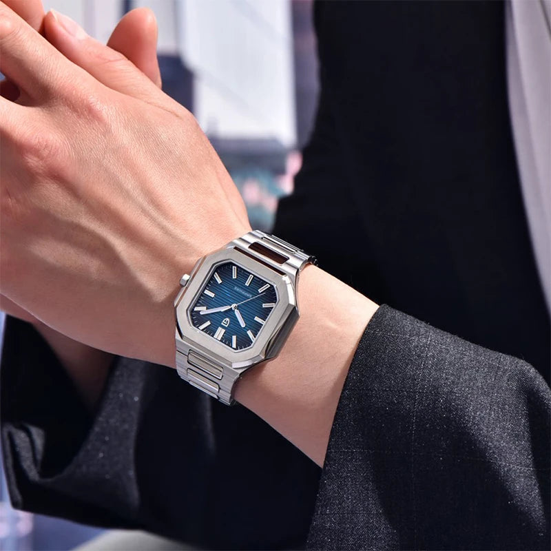 PAGANI DESIGN Men's Sapphire Glass Quartz Watch