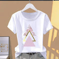 Women's Flower Graphic Print T-Shirt – Harajuku Streetwear Tee