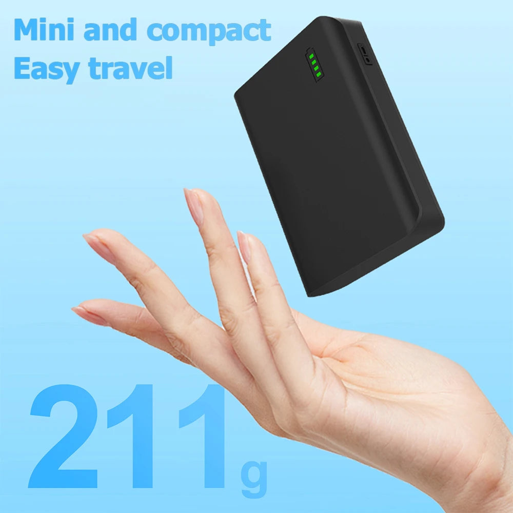 12V Portable Power Bank – 18650 Lithium Battery Pack, Small Size & Large Capacity
