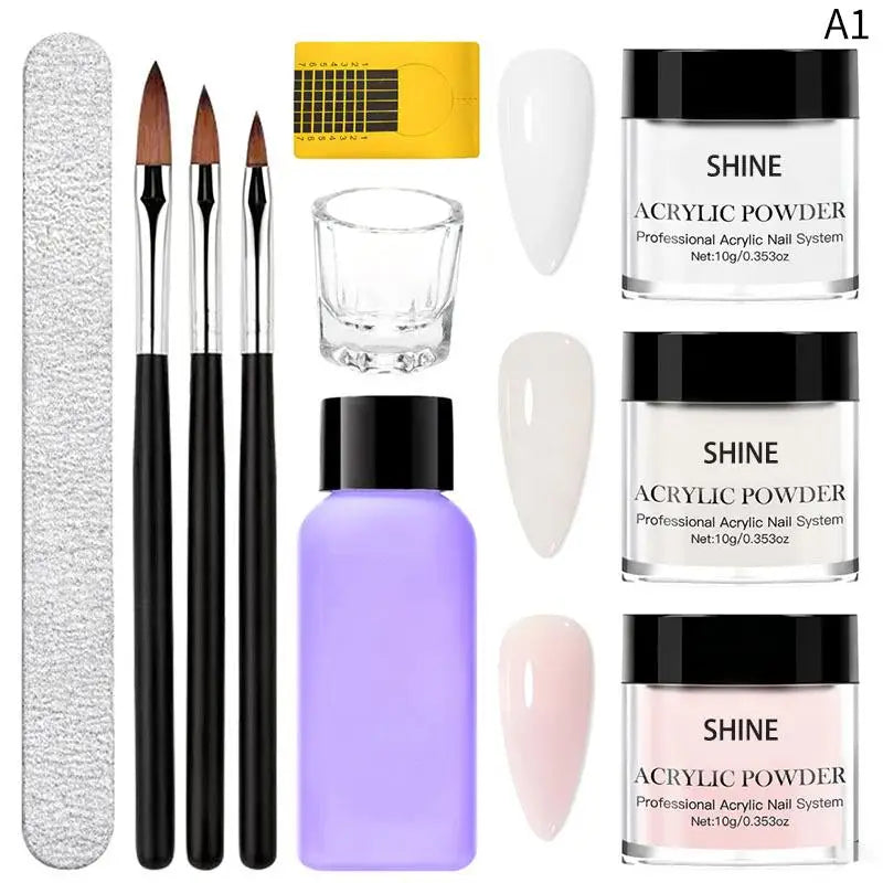Acrylic Nail Starter Kit – Complete DIY Nail Extension Set for Beginners & Pros