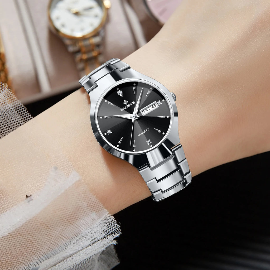 BANGWEI Women's Fashion Quartz Watch – Luminous Weekly Calendar