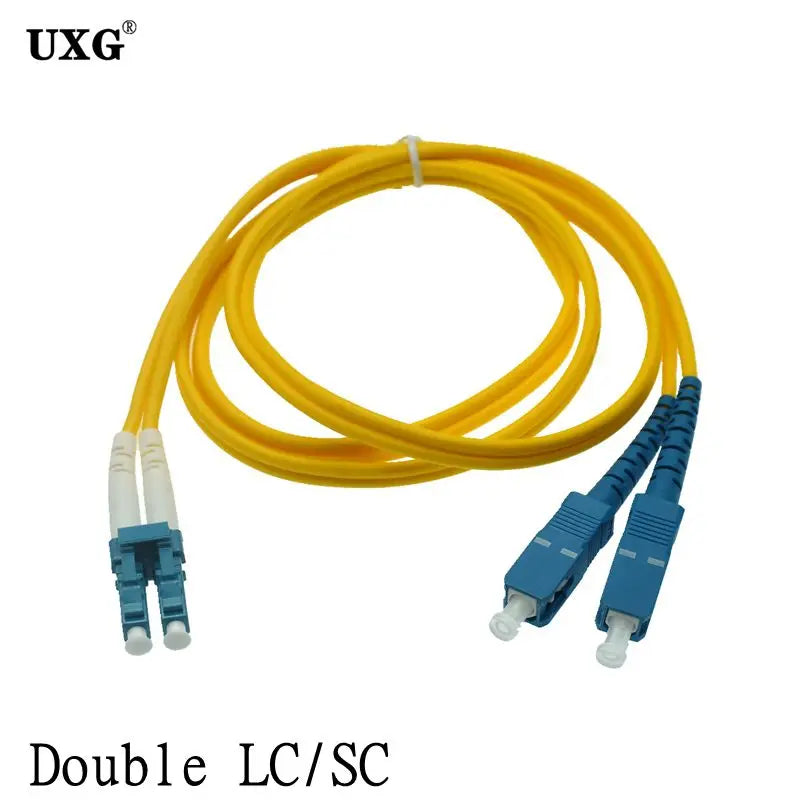 Single Mode Fiber Optic Patch Cable – SC LC ST FC UPC Dual Connector 40M–50M