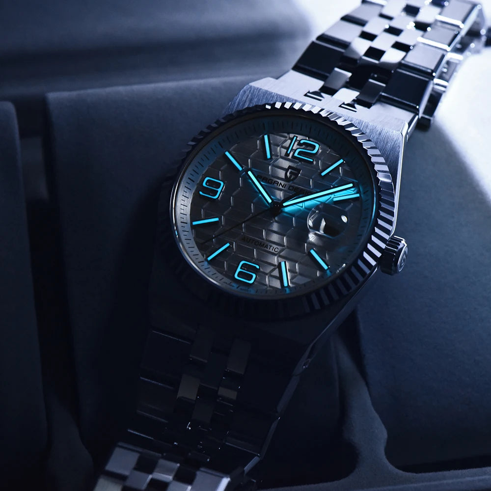 PAGANI DESIGN Men's Honeycomb Dial Automatic Mechanical Watch