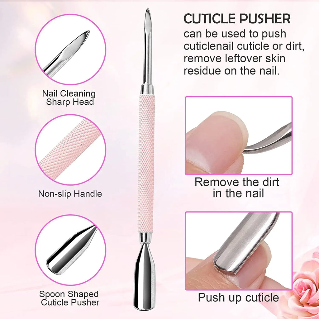 Cuticle Trimmer & Pusher Set – Professional Nail Care Tools for Neat, Healthy Nails