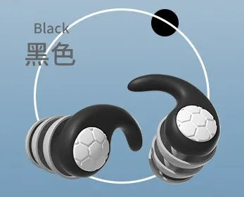 Silicone Noise Cancelling Earplugs – 3-Layer Waterproof Filter for Sleep & Swimming
