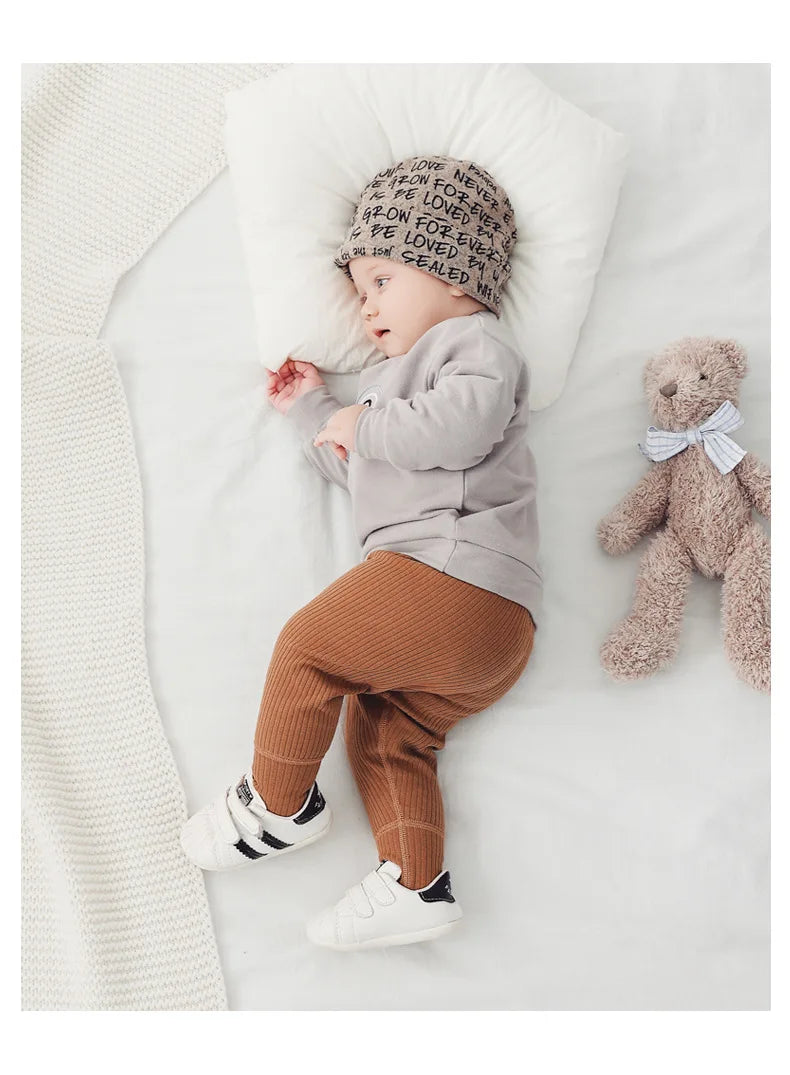 Cute Baby Sweatshirt for Autumn: Cozy Cotton Pullover Hoodie for Newborns