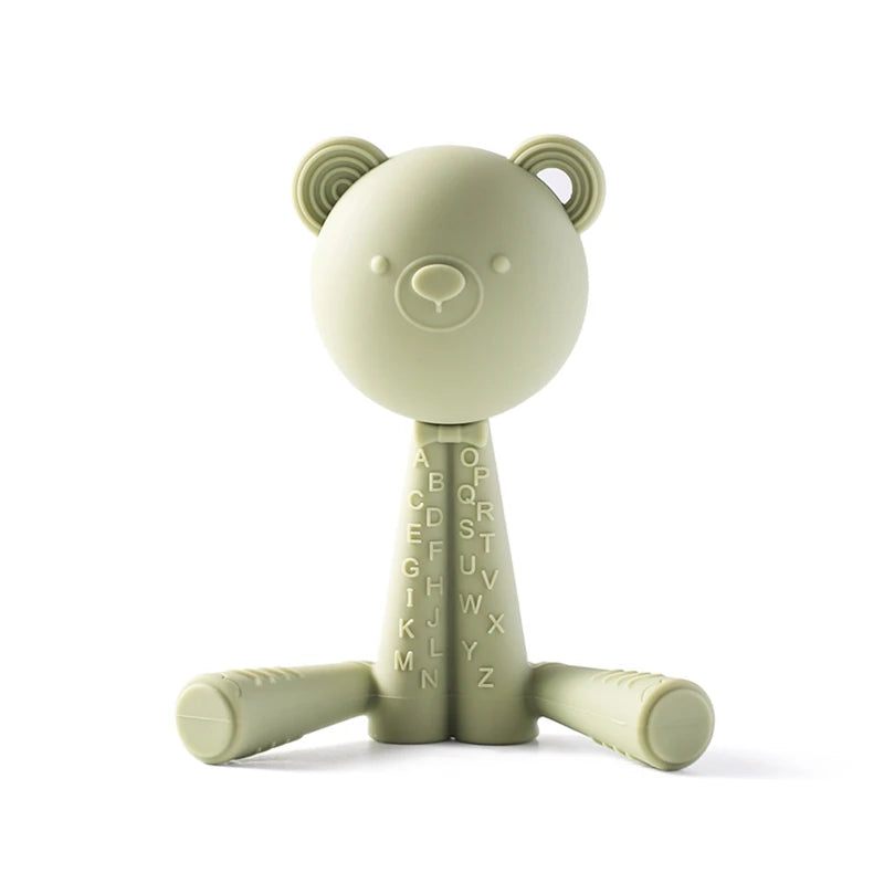 Comfort and Joy: Baby Teething Cartoon Bear Pacifier - Pretty & Polished