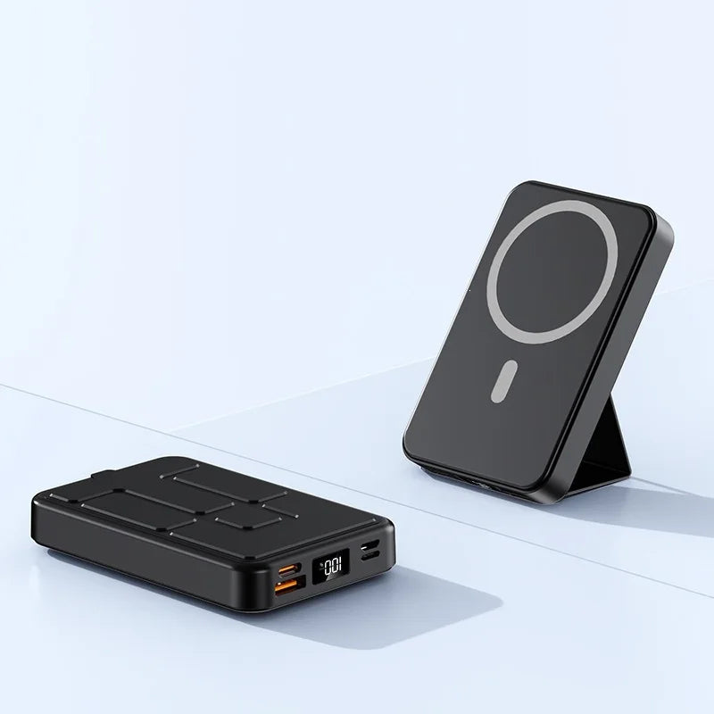 MagSafe Wireless Power Bank with Phone Holder – For iPhone & AirPods Pro