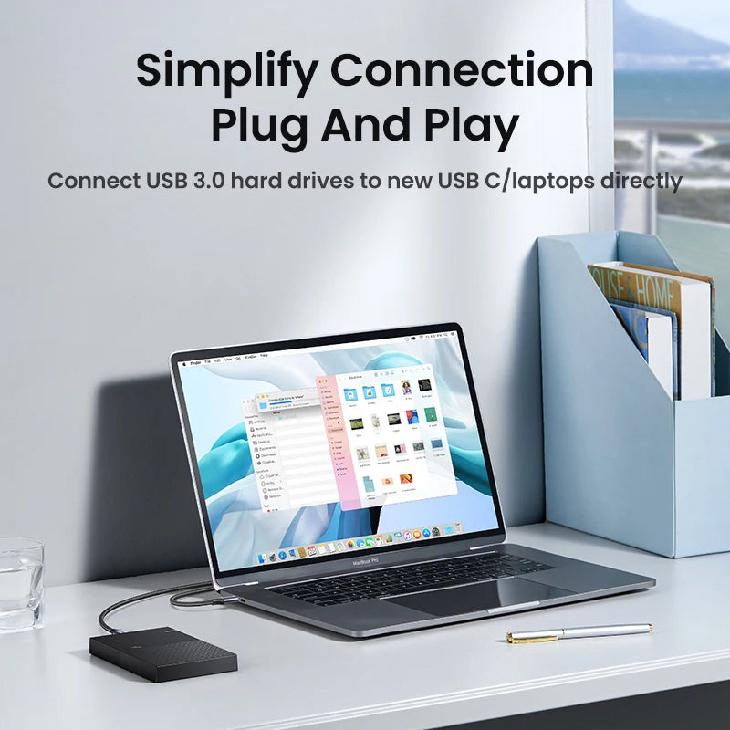 Ugreen USB-C to Micro-B 3.0 Cable – 5Gbps 3A Fast Data Sync for HDD & SSD
